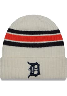 New Era Detroit Tigers White Vintage Cuff Mens Knit Hat
