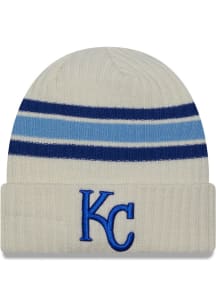 New Era Kansas City Royals White Vintage Cuff Mens Knit Hat