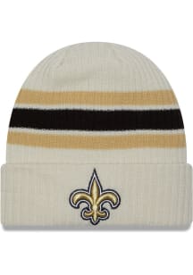 New Era New Orleans Saints White Vintage Cuff Mens Knit Hat