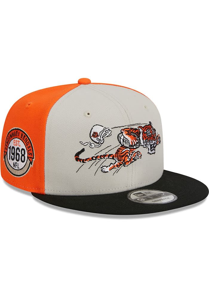 Cincinnati Bengals Vintage New Era Flat Bill Snapback Hat