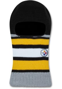 New Era Pittsburgh Steelers Black Balaclava Stripe Mens Knit Hat