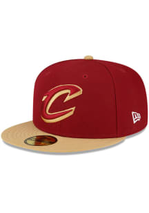 New Era Cleveland Cavaliers Mens Cardinal Basic 2T 59FIFTY Fitted Hat