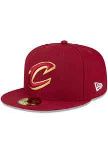 New Era Cleveland Cavaliers Mens Cardinal Basic 59FIFTY Fitted Hat