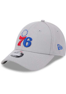 New Era Philadelphia 76ers Grey Evergreen Stretch Snap 9FORTY Youth Adjustable Hat