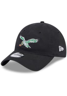 New Era Philadelphia Eagles Black Historic Evergreen Glitter JR 9TWENTY Youth Adjustable Hat
