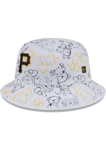 New Era Pittsburgh Pirates White Lil Zoo JR TOD Youth Bucket Hat