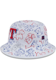 New Era Texas Rangers White Lil Zoo JR TOD Youth Bucket Hat