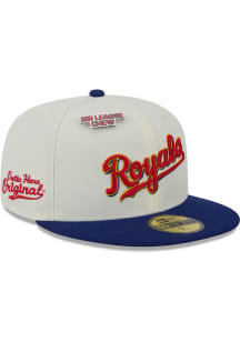 New Era Kansas City Royals Mens White Big League Chew 59FIFTY Fitted Hat