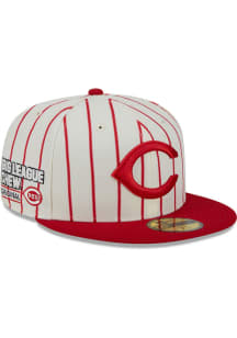 New Era Cincinnati Reds Mens Tan Big League Chew 59FIFTY Fitted Hat