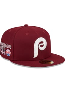 New Era Philadelphia Phillies Mens Maroon Big League Chew 59FIFTY Fitted Hat