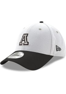 New Era Arizona Wildcats 2T Black and White Logo Diamond Era 39THIRTY Adjustable Hat - White
