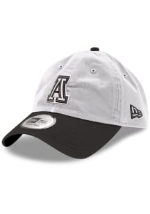 New Era Arizona Wildcats 2T Black and White Logo Casual Classic Adjustable Hat - White