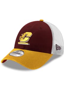 New Era Central Michigan Chippewas 2T Trucker 9FORTY Adjustable Hat - Maroon