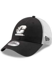 New Era Central Michigan Chippewas White Logo Trucker 9FORTY Adjustable Hat - Black