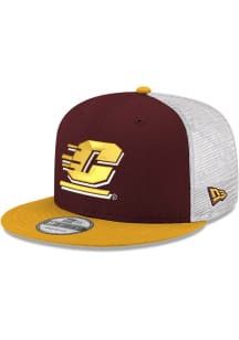 New Era Central Michigan Chippewas 2T Low Profile Trucker 9FIFTY Adjustable Hat - Maroon