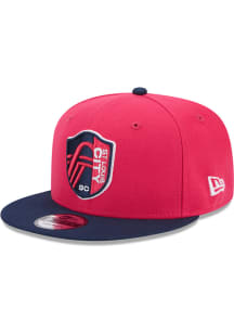 New Era St Louis City SC Red 2T Evergreen 9FIFTY Mens Snapback Hat