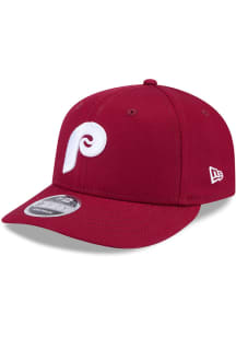 New Era Philadelphia Phillies Team Color Evergreen LP 9FIFTY Adjustable Hat - Maroon
