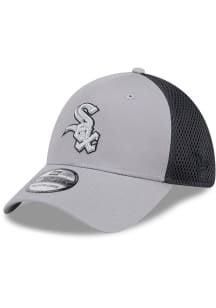 New Era Chicago White Sox Mens Grey Greyed Evergreen Neo 39THIRTY Flex Hat