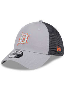 New Era Detroit Tigers Mens Grey Greyed Evergreen Neo 39THIRTY Flex Hat