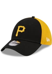 New Era Pittsburgh Pirates Mens Black 2T Evergreen Neo 39THIRTY Flex Hat