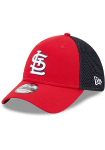 New Era St Louis Cardinals Mens Red 2T Evergreen Neo 39THIRTY Flex Hat