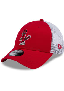 New Era St Louis Cardinals Evergreen Trucker 9FORTY Adjustable Hat - Red
