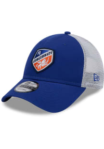 New Era FC Cincinnati Evergreen Trucker 9FORTY Adjustable Hat - Blue