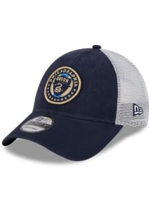 New Era Philadelphia Union Evergreen Trucker 9FORTY Adjustable Hat - Navy Blue