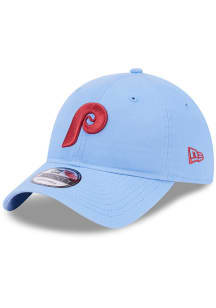 New Era Philadelphia Phillies Sky Evergreen 9TWENTY Adjustable Hat - Light Blue