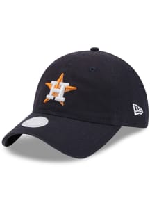 New Era Houston Astros Navy Blue Evergreen Glitter 9TWENTY Womens Adjustable Hat