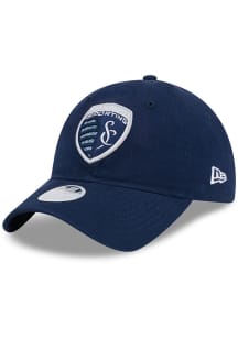 New Era Sporting Kansas City Blue Evergreen Glitter 9TWENTY Womens Adjustable Hat