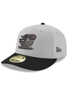 New Era Central Michigan Chippewas 2T Black Logo Low Profile 9FIFTY Adjustable Hat - White