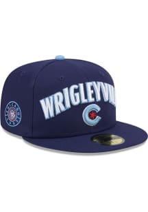New Era Chicago Cubs Mens Navy Blue City Connect Fan Pack 59FIFTY Fitted Hat