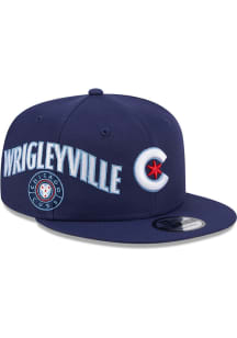 New Era Chicago Cubs Navy Blue Side Logo 9FIFTY Mens Snapback Hat