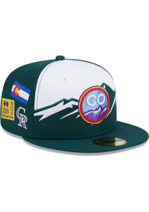 New Era Colorado Rockies Mens Black City Connect Fan Pack 59FIFTY Fitted Hat
