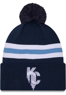 New Era Kansas City Royals Blue 2024 MLB City Connect Mens Knit Hat
