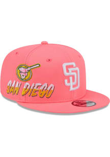 New Era San Diego Padres Pink Side Logo 9FIFTY Mens Snapback Hat