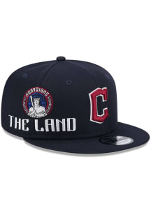 New Era Cleveland Guardians Navy Blue Side Logo 9FIFTY Mens Snapback Hat