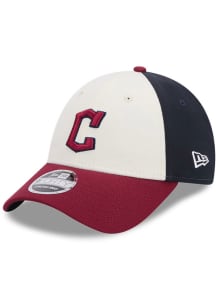New Era Cleveland Guardians 2024 MLB City Connect Stretch Snap 9FORTY Adjustable Hat - Navy Blue