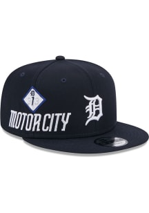 New Era Detroit Tigers Navy Blue Side Logo 9FIFTY Mens Snapback Hat