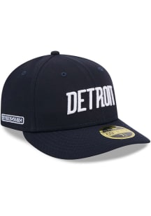New Era Detroit Tigers Mens Navy Blue 2024 MLB CITY CONNECT Lo Pro 59FIFTY Fitted Hat