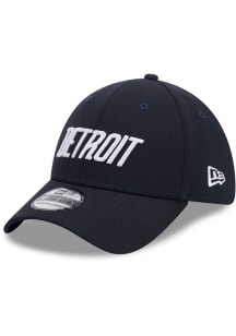 New Era Detroit Tigers Mens Navy Blue 2024 MLB City Connect 39THIRTY Flex Hat