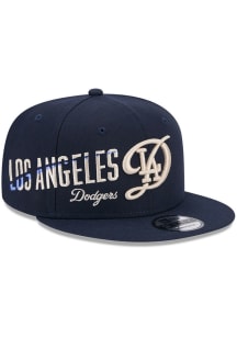 New Era Los Angeles Dodgers Blue Side Logo 9FIFTY Mens Snapback Hat