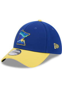 New Era Minnesota Twins Mens Navy Blue 2024 MLB City Connect 39THIRTY Flex Hat