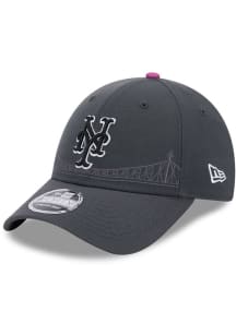 New Era New York Mets 2024 MLB City Connect Stretch Snap 9FORTY Adjustable Hat - Grey