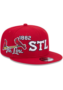 New Era St Louis Cardinals Red Side Logo 9FIFTY Mens Snapback Hat