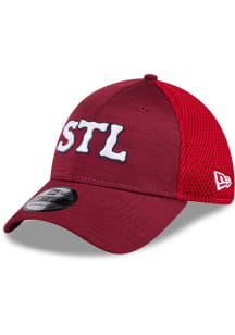 New Era St Louis Cardinals Mens Red Game Day TC Distinct 2T 39THIRTY Flex Hat