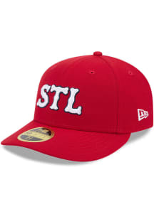 New Era St Louis Cardinals Mens Red 2024 MLB CITY CONNECT Lo Pro 59FIFTY Fitted Hat
