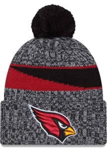 New Era Arizona Cardinals Black 2023 JR Sideline Sport Cuff Youth Knit Hat