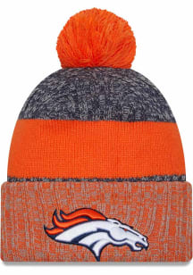 New Era Denver Broncos Orange 2023 Sideline STM Sport Cuff Mens Knit Hat